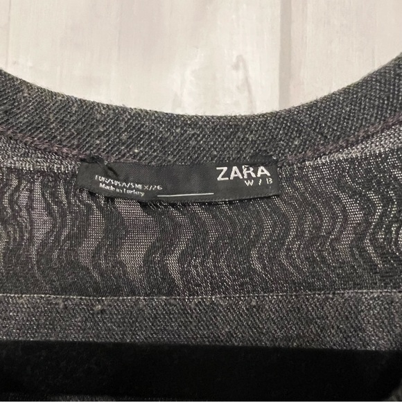 Zara - Shredded Grey Dress Tunic - Picture 4 of 7